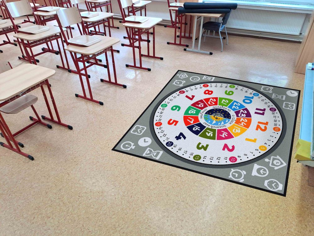 Didactic Carpets hodiny en 200x200 hlavni