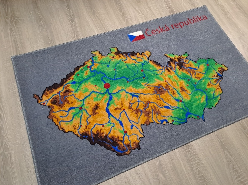 Didactic Carpets mapa cr sedy detail